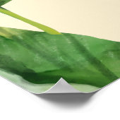 トロピカルバナナリーフプリント ポスター (角)