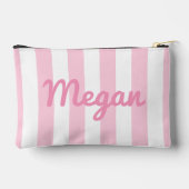 トロピカルバナナ葉ナノグラム |ストライプ アクセサリーポーチ (裏面)