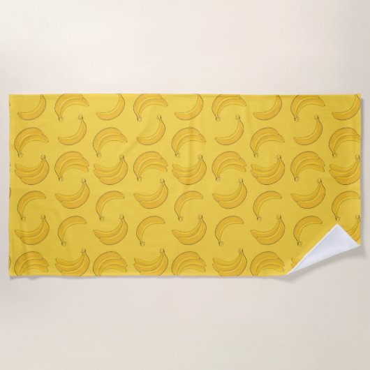 トロピカルバナナ ビーチタオル (正面)