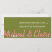 トロピカルバハマが日付カードを保存 セーブザデート (裏面)