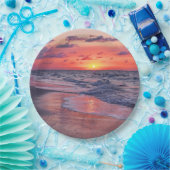 トロピカルバハマサンセットパラダイスビーチ ペーパープレート (パーティー)