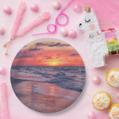 トロピカルバハマサンセットパラダイスビーチ ペーパープレート (パーティー)