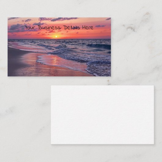 トロピカルバハマサンセットパラダイスビーチ 名刺 (正面/裏面)