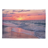 トロピカルバハマサンセットパラダイスビーチ 枕カバー (裏面)