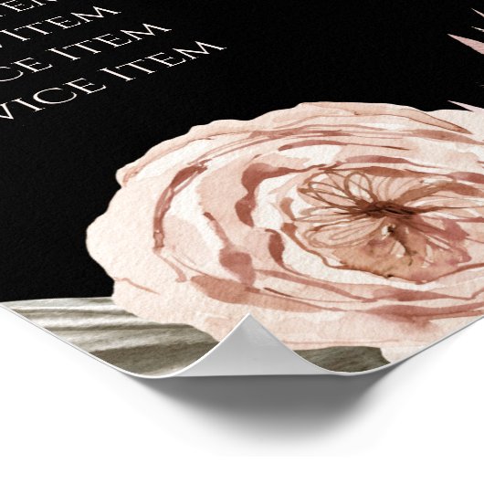 トロピカルバラの価格表ポスター ポスター (角)