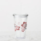 トロピカルバラ金ゴールドハイビスカスブリデスメイド名 アクリルタンブラー (右)