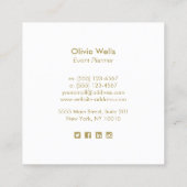 トロピカルバラ金ゴールドパームツリーイベントプランナー コーリングカード (裏面)