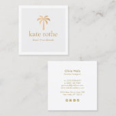 トロピカルバラ金ゴールドパームツリー コーリングカード (正面/裏面)