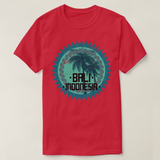トロピカルバリインドネシア Tシャツ (デザイン正面)
