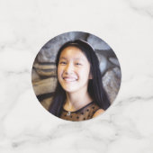 トロピカルバルミツワー3フォトグリーン金ゴールドフローラ コンフェッティ (スモール正面)