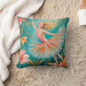 トロピカルバレリーナII枕 クッション (ブランケット)