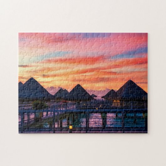 トロピカルバンガローゲームパズル ジグソーパズル (横)