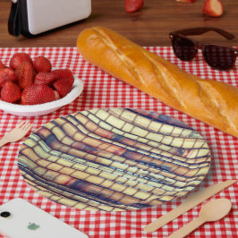 トロピカルバンブーディナーパーティー紙プレート ペーパープレート