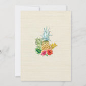 トロピカルバースデーパーティールアウ(ハワイ式宴会)アロハティキ招待状 招待状 (裏面)