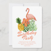 トロピカルバースデーパーティー 招待状 (正面)