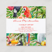 トロピカルバーズスクエアビジネスカード スクエア名刺 (裏面)