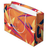 トロピカルバードオブパラダイスサンセットルアウ（ハワイ式宴会）抱き枕 ラージペーパーバッグ (裏面アングル)