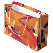 トロピカルバードオブパラダイスサンセットルアウ（ハワイ式宴会）抱き枕 ラージペーパーバッグ (正面アングル)