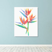 トロピカルバードオブパラダイススケッチオリジナルアート キャンバスプリント (インサイチュ (ウッドフロア))