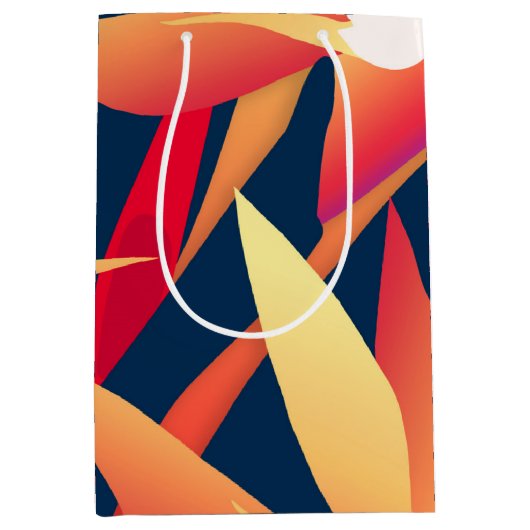 トロピカルバードオブパラダイス抱き枕M ミディアムペーパーバッグ (正面)