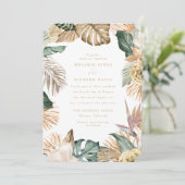 トロピカルバードオブパラダイス結婚式招待状 招待状 (スタンド正面)