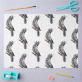 トロピカルバードシリーズ：パームデザイン2 薄葉紙 (クラフト)