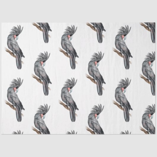 トロピカルバードシリーズ：パームデザイン2 薄葉紙 (正面)