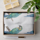 トロピカルバードシリーズ：ブルーマカオデザイン2 薄葉紙 (ギフト)