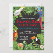 トロピカルバードパーティー招待状 招待状 (正面)