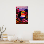 トロピカルバード2 「トゥーカン」アートポスター ポスター (キッチン)