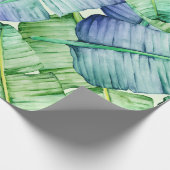 トロピカルバ葉ナナパターン ラッピングペーパー (角)