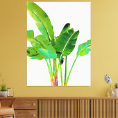 トロピカルバ離れナナの水彩 キャンバスプリント (インサイチュ (リビング))