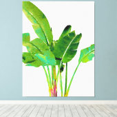 トロピカルバ離れナナの水彩 キャンバスプリント (インサイチュ (ウッドフロア))