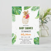 トロピカルパイナップルが誕生日招待状に降り注ぐ 招待状 (スタンド正面)