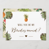 トロピカルパイナップルは私の花嫁になる 招待状 (正面/裏面)