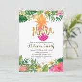 トロピカルパイナップルアロハブライダルシャワー 招待状 (スタンド正面)