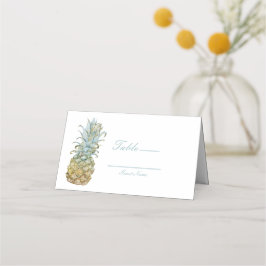 トロピカルパイナップルウェディングテーブルナンバーシーティング プレイスカード