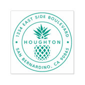 トロピカルパイナップルカスタム差出人住所 セルフインキングスタンプ (デザイン)