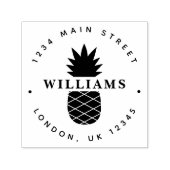 トロピカルパイナップルカスタム差出人住所 セルフインキングスタンプ (デザイン)