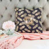 トロピカルパイナップルガーリー金ゴールド海軍 クッション