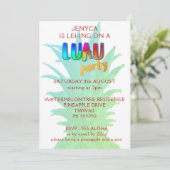 トロピカルパイナップルキッチールアウ(ハワイ式宴会)パーティの招待状 招待状 (スタンド正面)