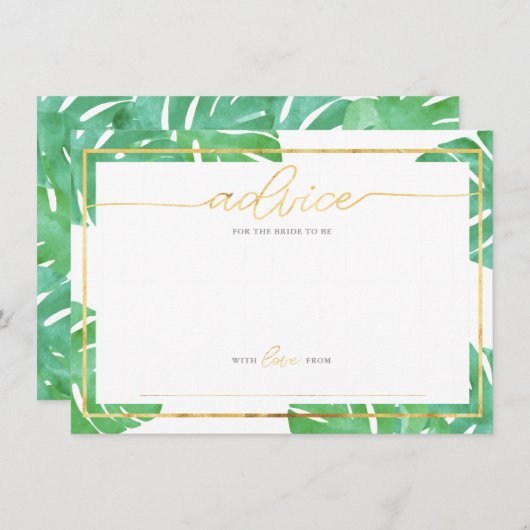 トロピカルパイナップルゴールドアドバイスカード エンクロージャーカード (正面/裏面)