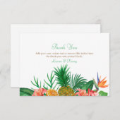 トロピカルパイナップルサンキューカード サンキューカード (正面/裏面)
