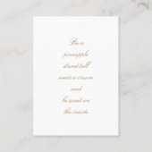 トロピカルパイナップルジュエリーディスプレイカード 名刺 (裏面)