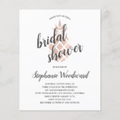 トロピカルパイナップルブライダルシャワーへの招待 (正面)