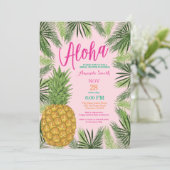 トロピカルパイナップルブライダルシャワー招待 招待状 (スタンド正面)