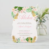 トロピカルパイナップルブライダルシャワー招待 招待状 (スタンド正面)