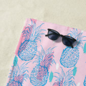 トロピカルパイナップルプリントバチェロレッテ週末 ビーチタオル (インサイチュ)