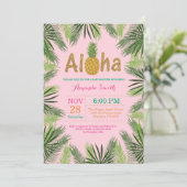 トロピカルパイナップルベイビーシャワー招待状 招待状 (スタンド正面)