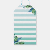 トロピカルパイナップルベビーシャワーありがとうギフトラベル ギフトタグ (裏面)